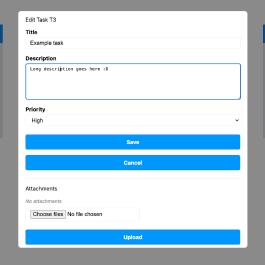 Reminda edit task dialog